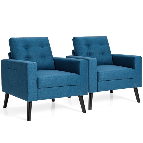 2pcs accent armchairs - accent,